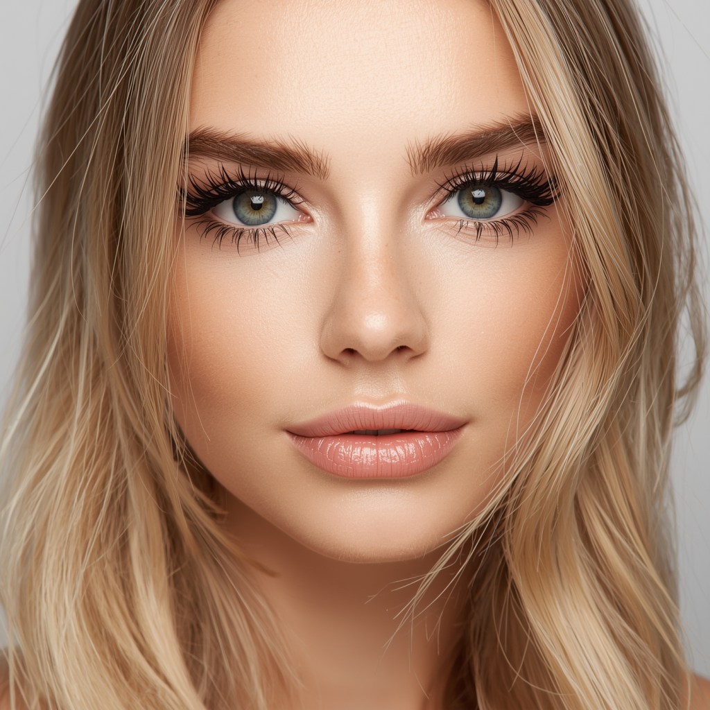 Femme avec de magnifiques extensions de cils – EveGanzi Cils Montréal, haute qualité et beauté naturelle.