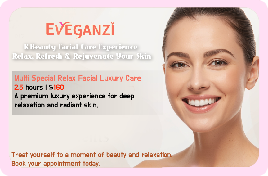 Eveganzi is a Korean-style skincare studio located in Montreal,
specializing in deep cleansing and hydration treatments.
We focus on gentle, customized facial care designed for sensitive and dry skin types.
